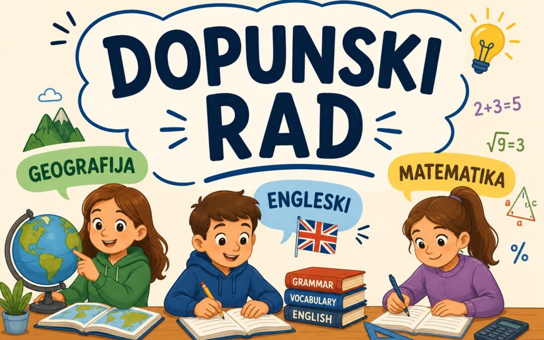 DOPUNSKI RAD – OBAVIJEST / ДОПУНСКИ РАД – ОБАВЕШТЕЊЕ