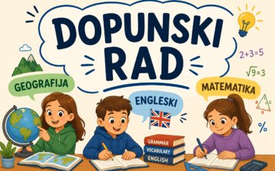DOPUNSKI RAD – OBAVIJEST / ДОПУНСКИ РАД – ОБАВЕШТЕЊЕ